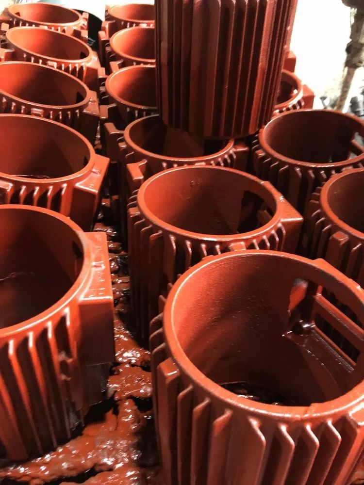 10mm Red Cast Iron Motor Body Casting, view 3