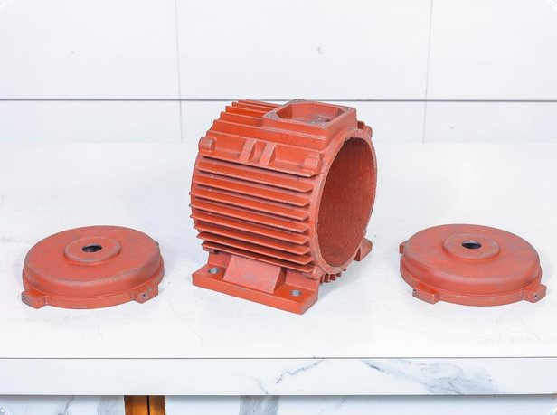 C.I. induction motor body and end covers