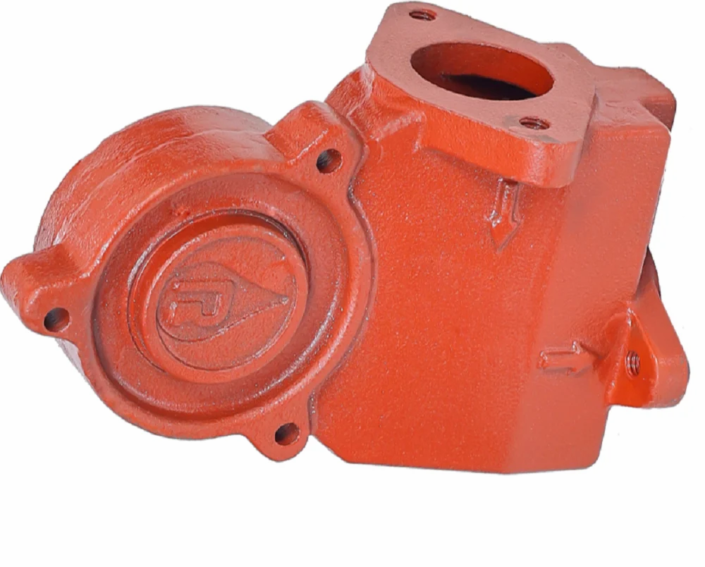 Red Cast Iron Pump Housing Casting, view 2