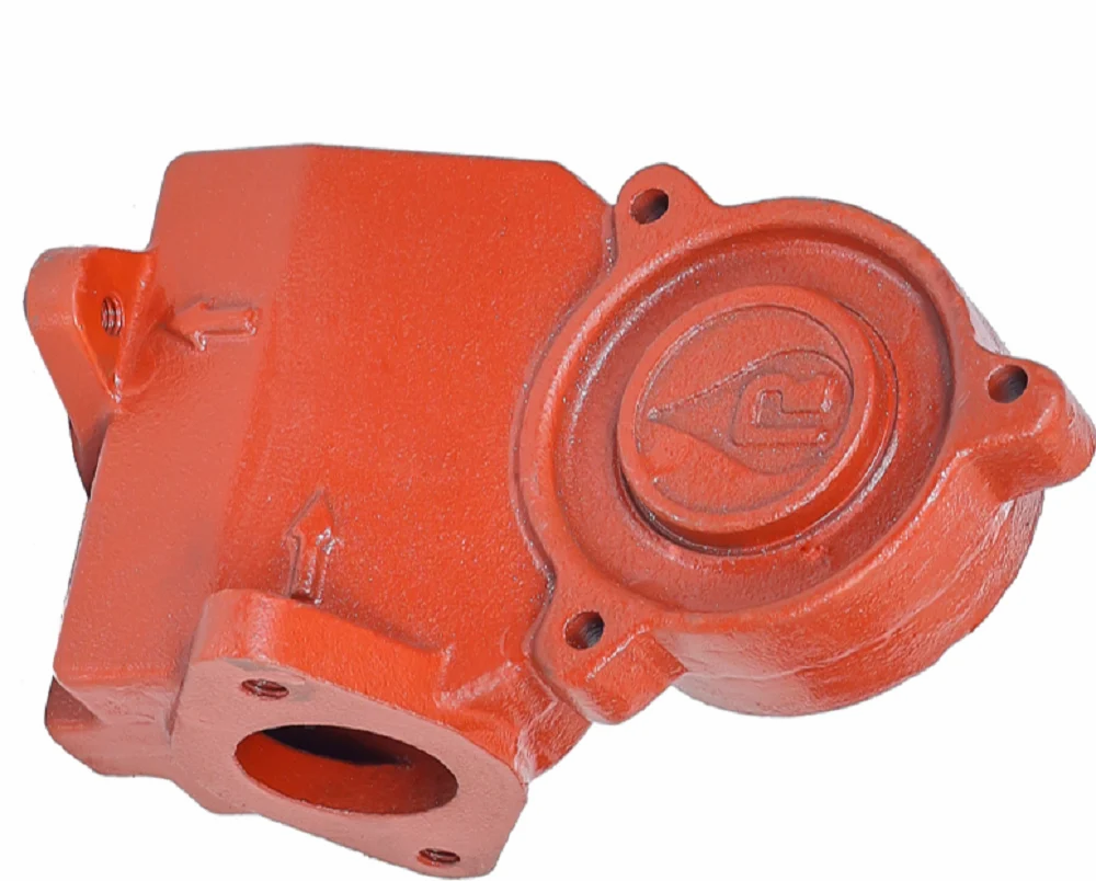 Red Cast Iron Pump Housing Casting, view 3